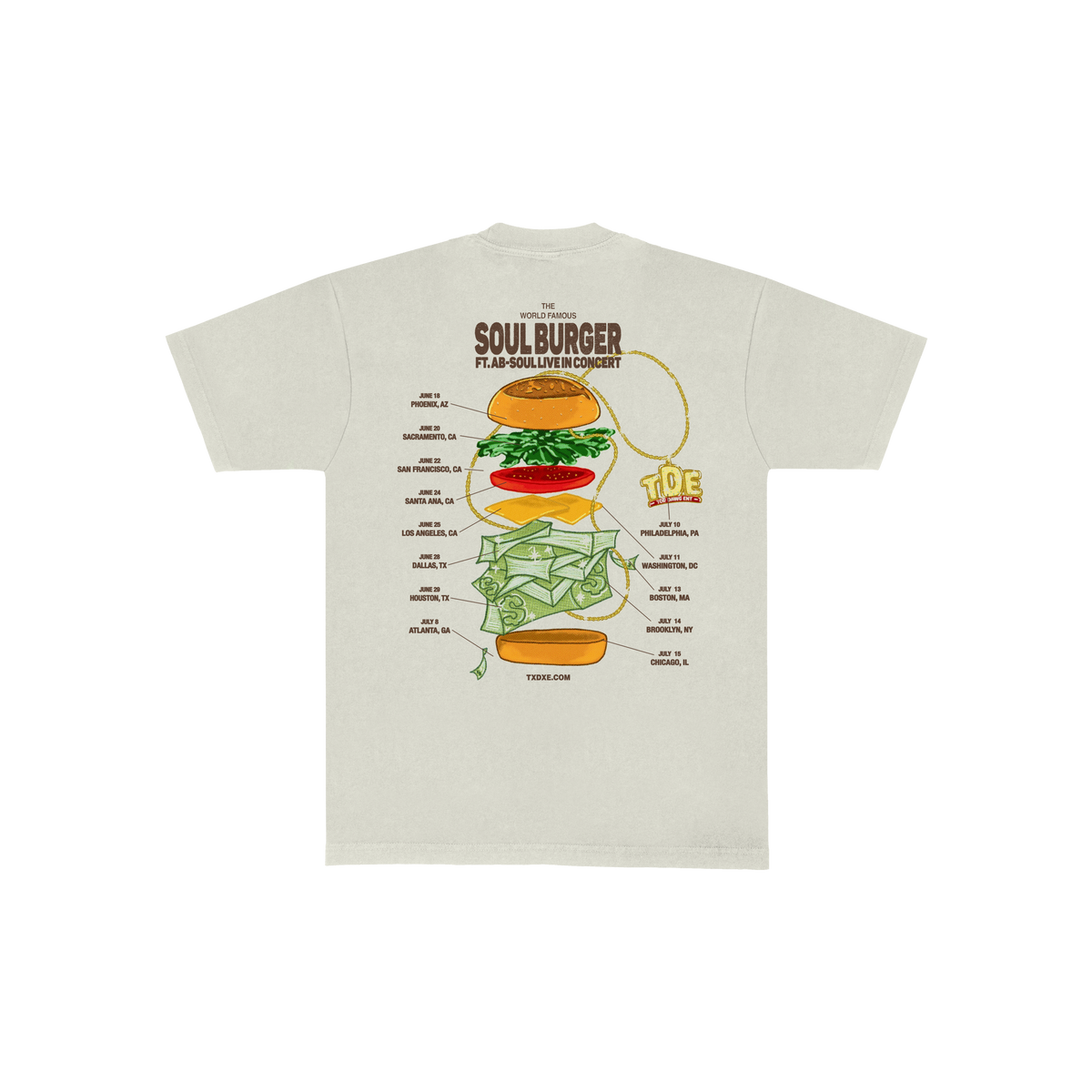 Soul Burger Tour Tee (Off-White)