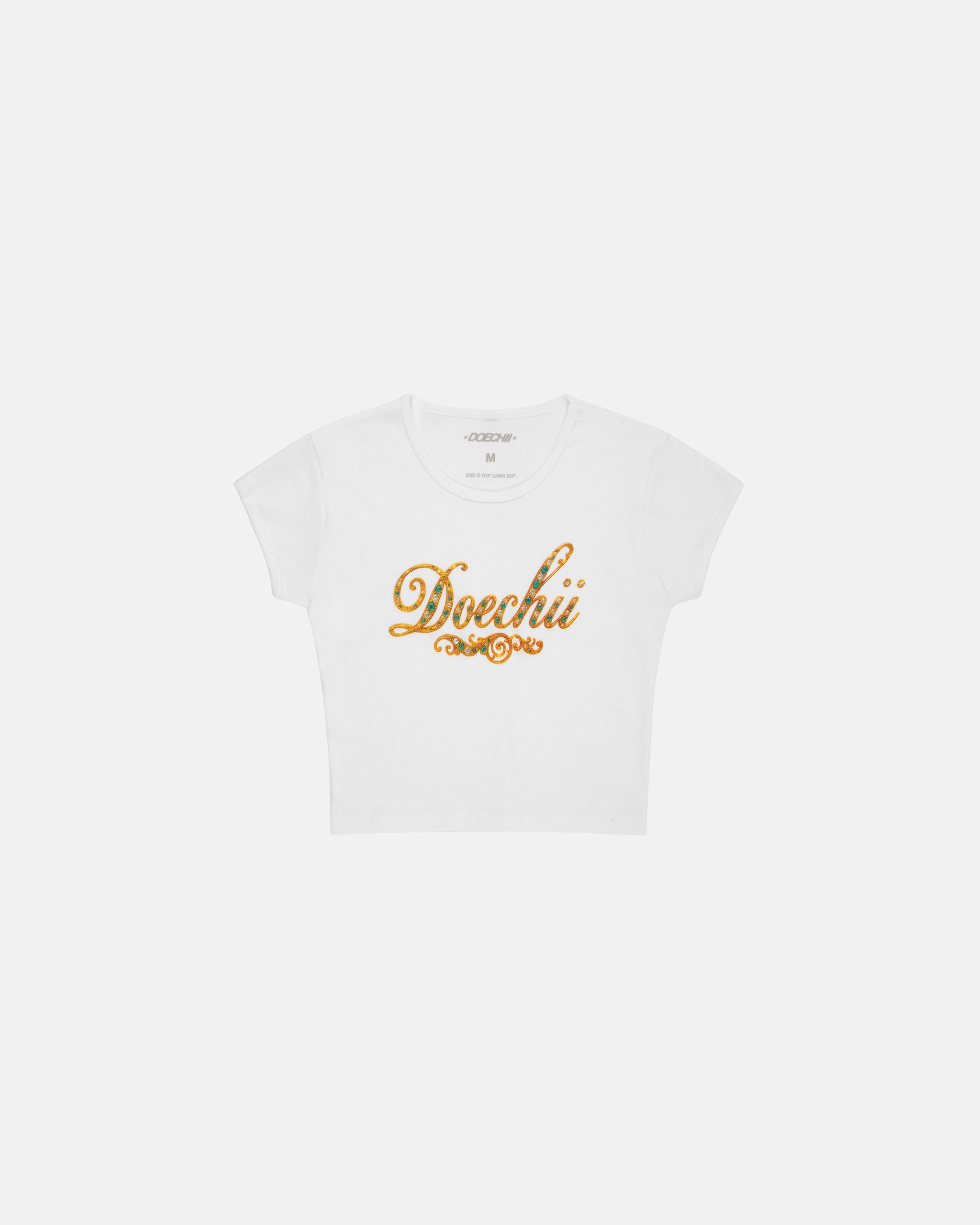 Doechii - Jewel Baby Tee (White) – Top Dawg Entertainment