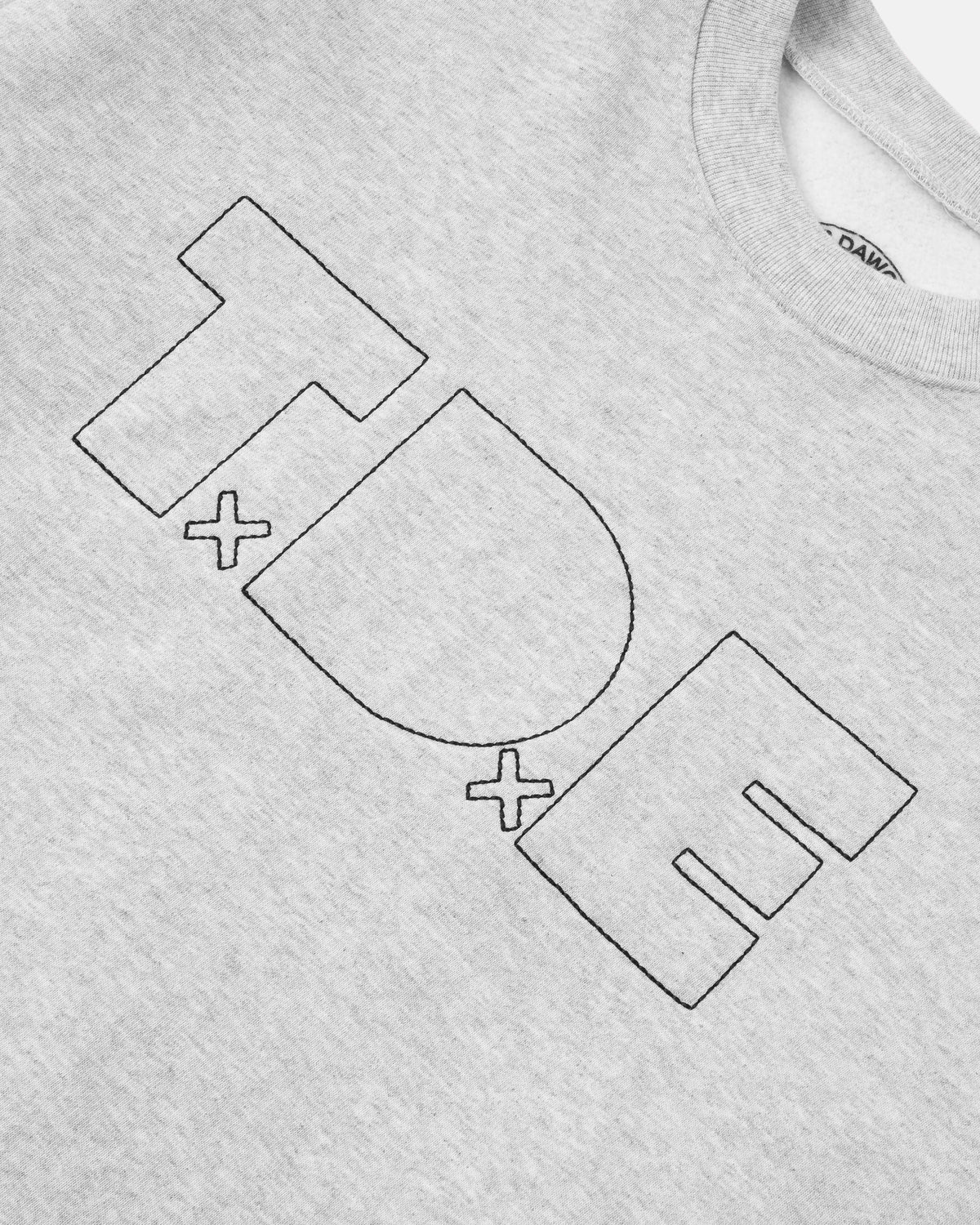 TxDxE Outline Stitch Crew (Heather)