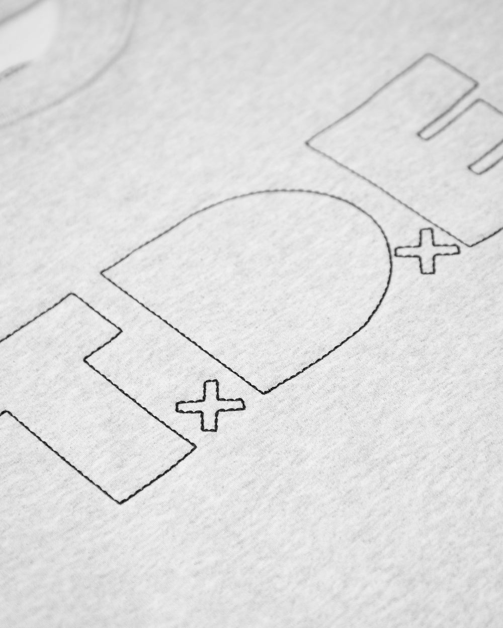 TxDxE Outline Stitch Crew (Heather)