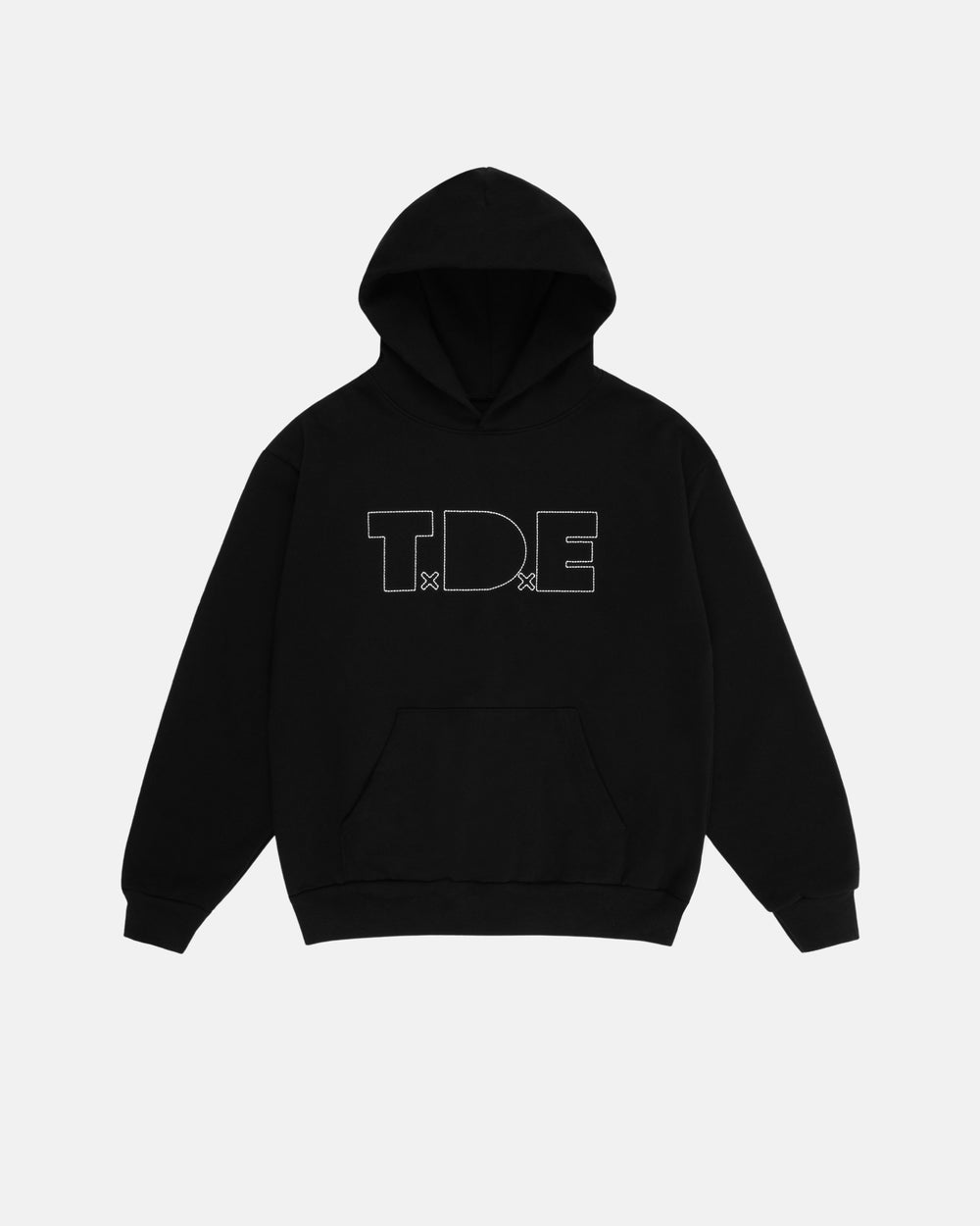 TxDxE Outline Stitch Hoodie (Black)