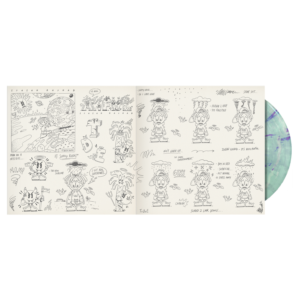 Isaiah Rashad - It's Been Awful Gatefold 2LP Swirl Vinyl (Steven Harrington Edition)