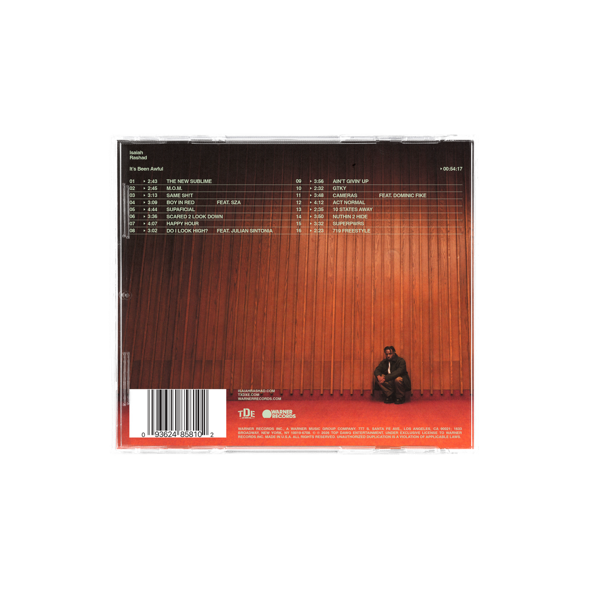 Isaiah Rashad - It's Been Awful CD Fan Pack