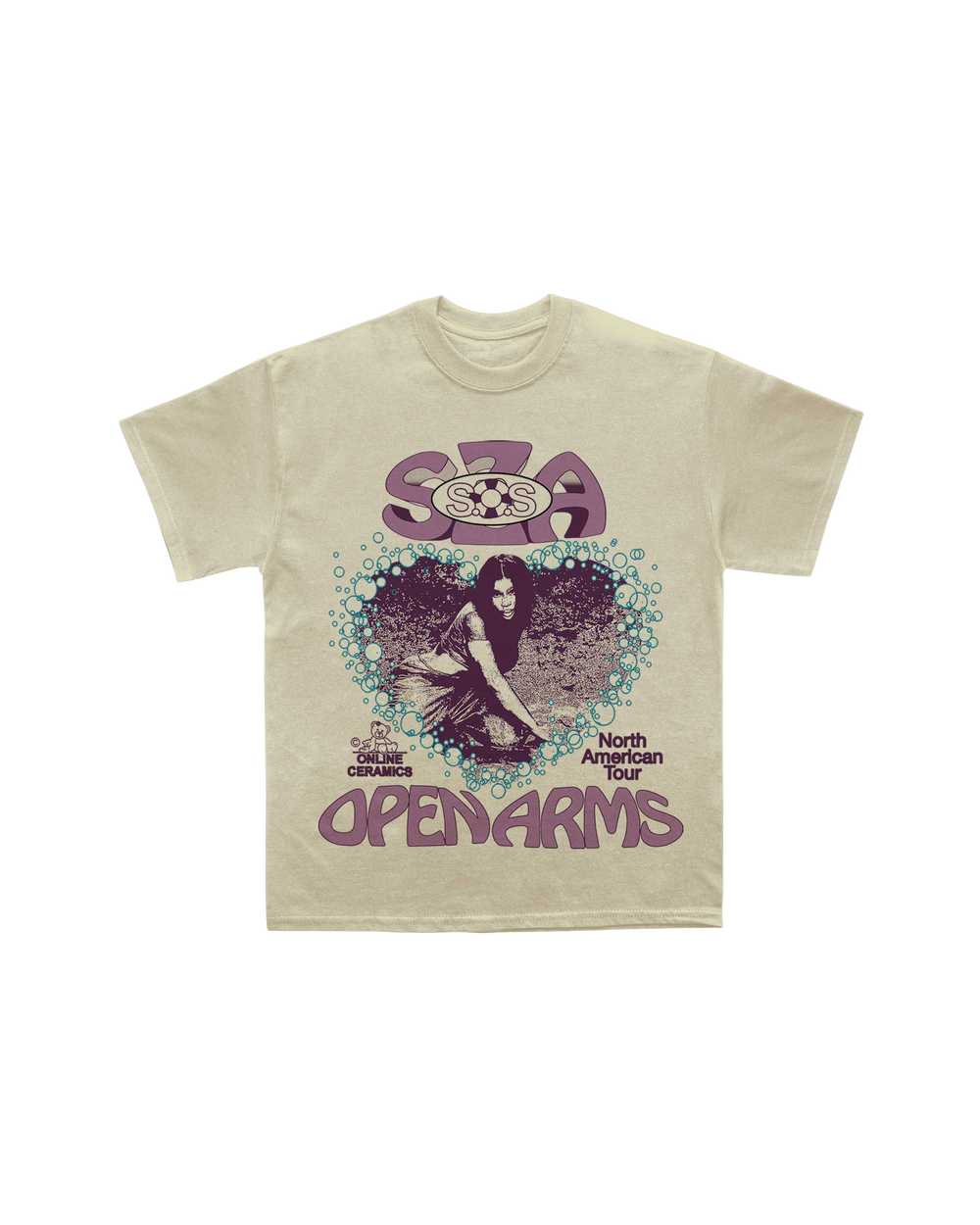 Sza - Open Arms Tour T-Shirt (Sand)