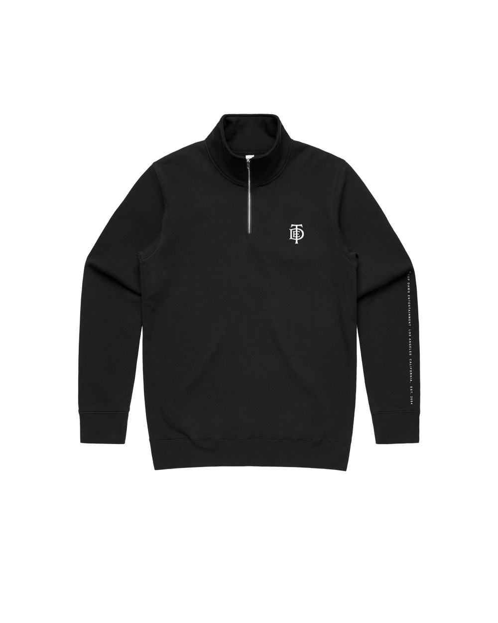 TDE Logo Half Zip (Black)