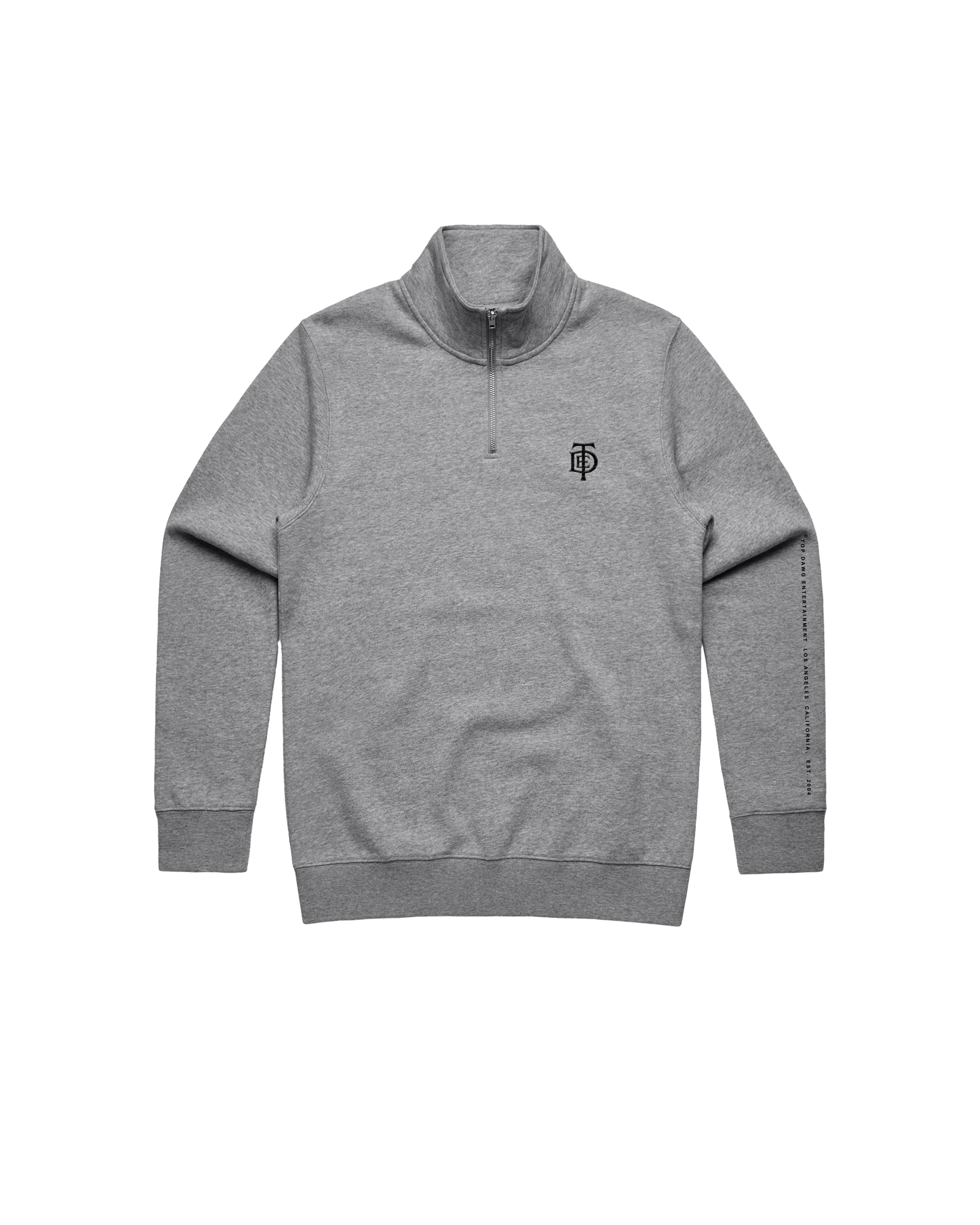 TDE Logo Half Zip (Gray) – Top Dawg Entertainment TDE Logo Half Zip (Gray) – Top Dawg Entertainment