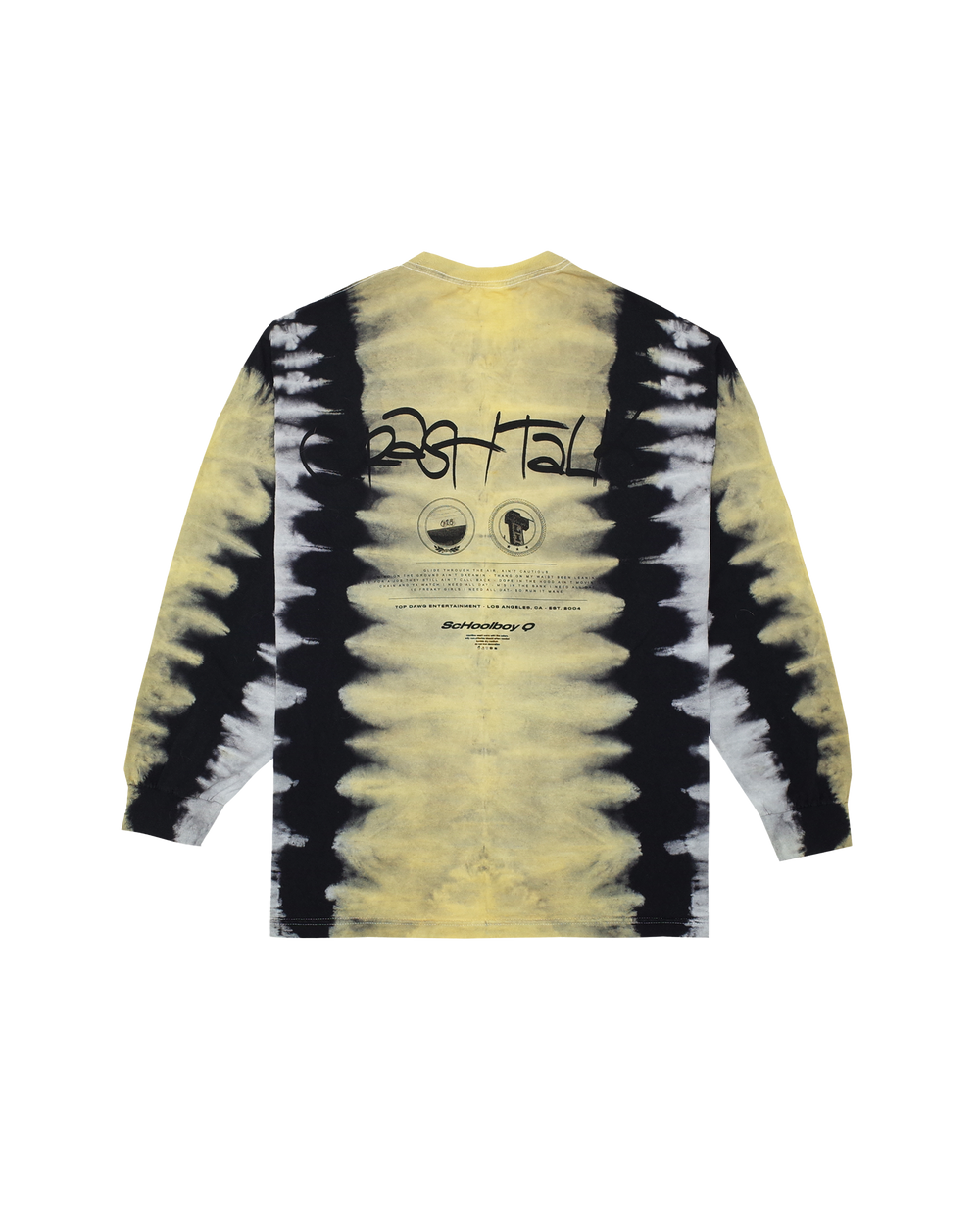 CrasH Talk Tie Dye L/S T-Shirt (Yellow)