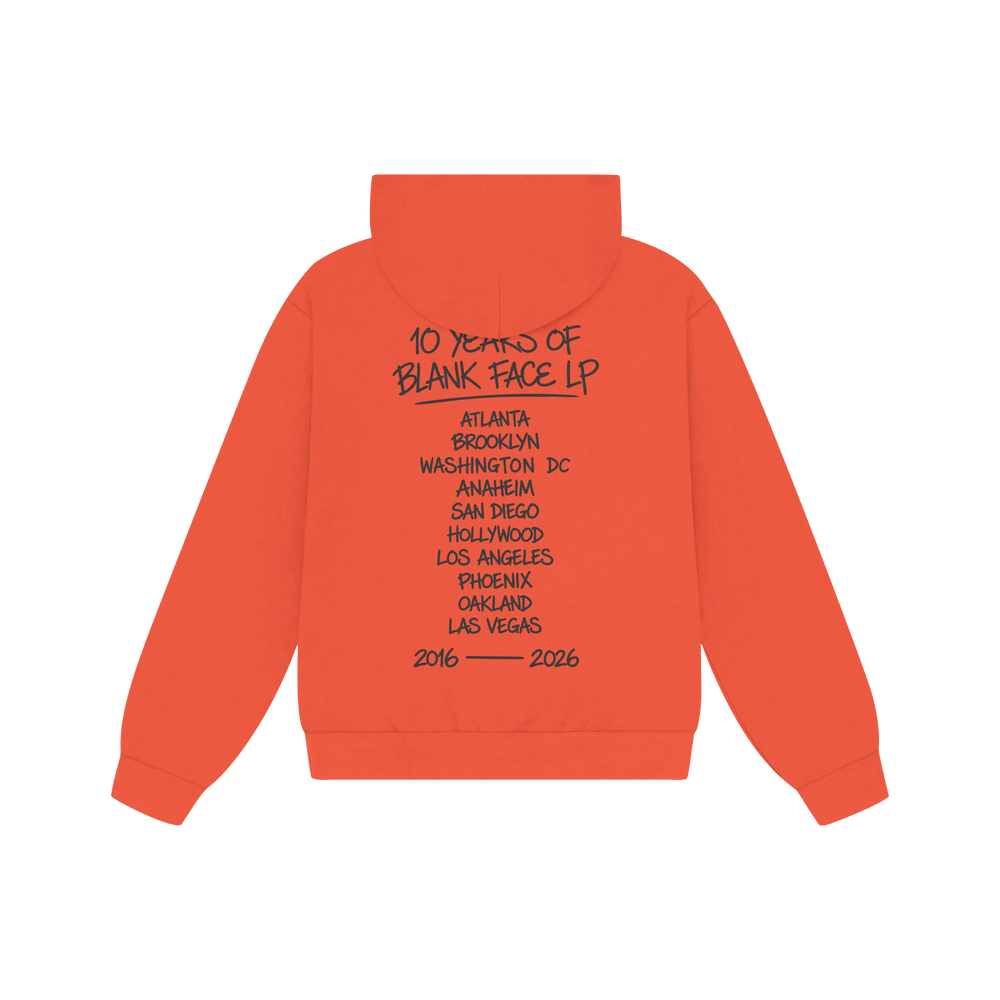 ScHoolboy Q - 10 Year Orange Exclusive Hoodie