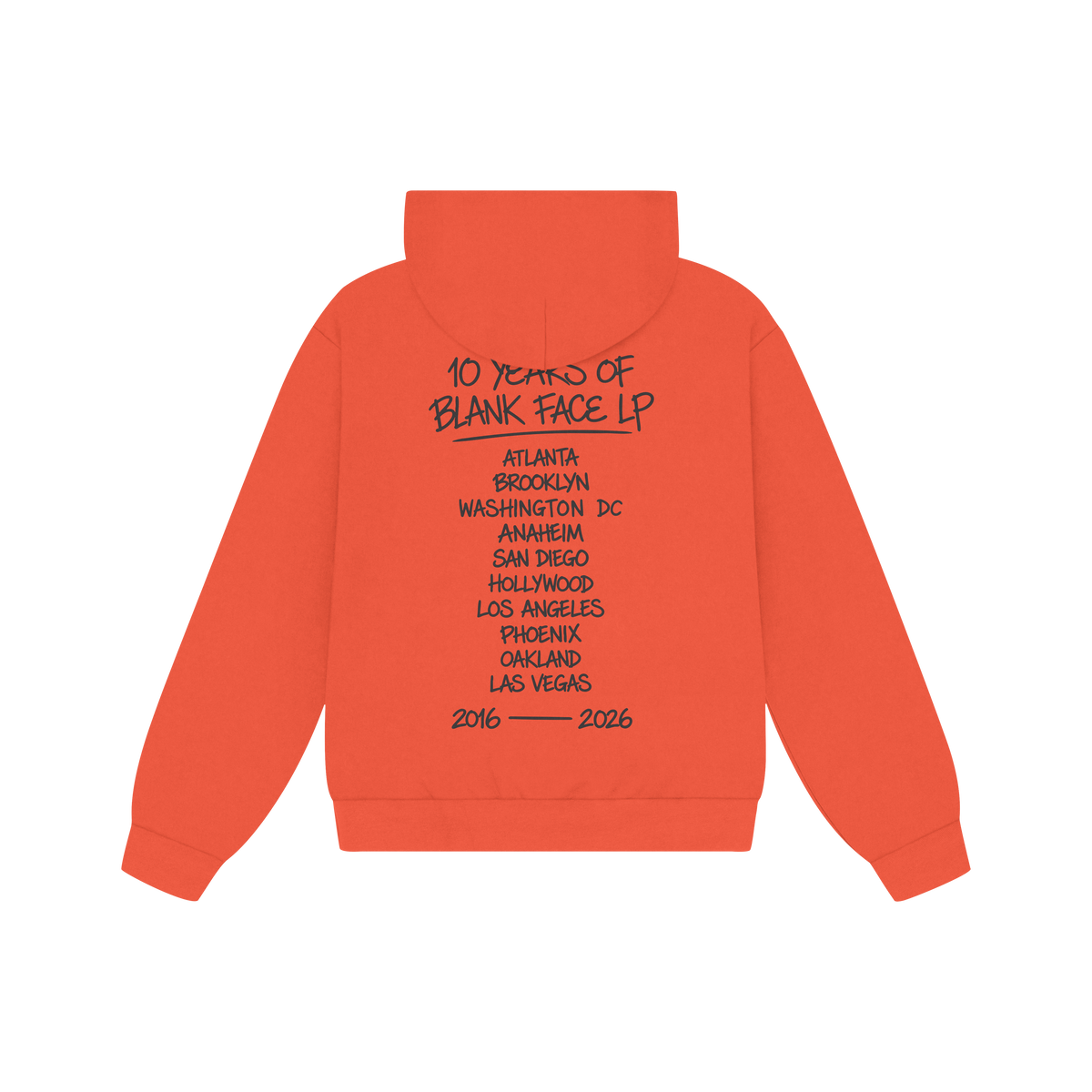 ScHoolboy Q - 10 Year Orange Exclusive Hoodie