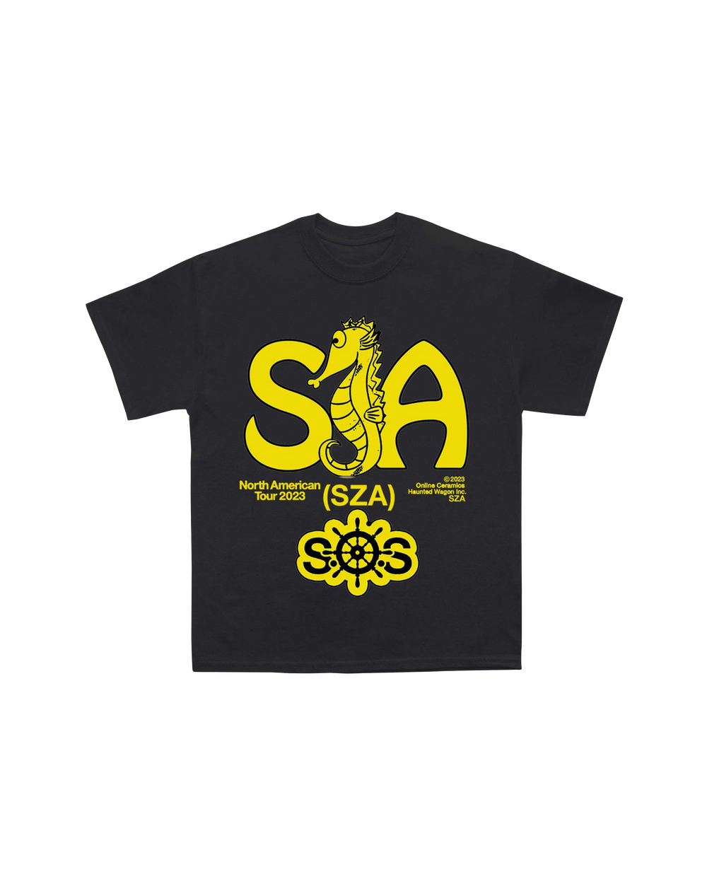 Sza - Seahorse Tour T-Shirt (Black)