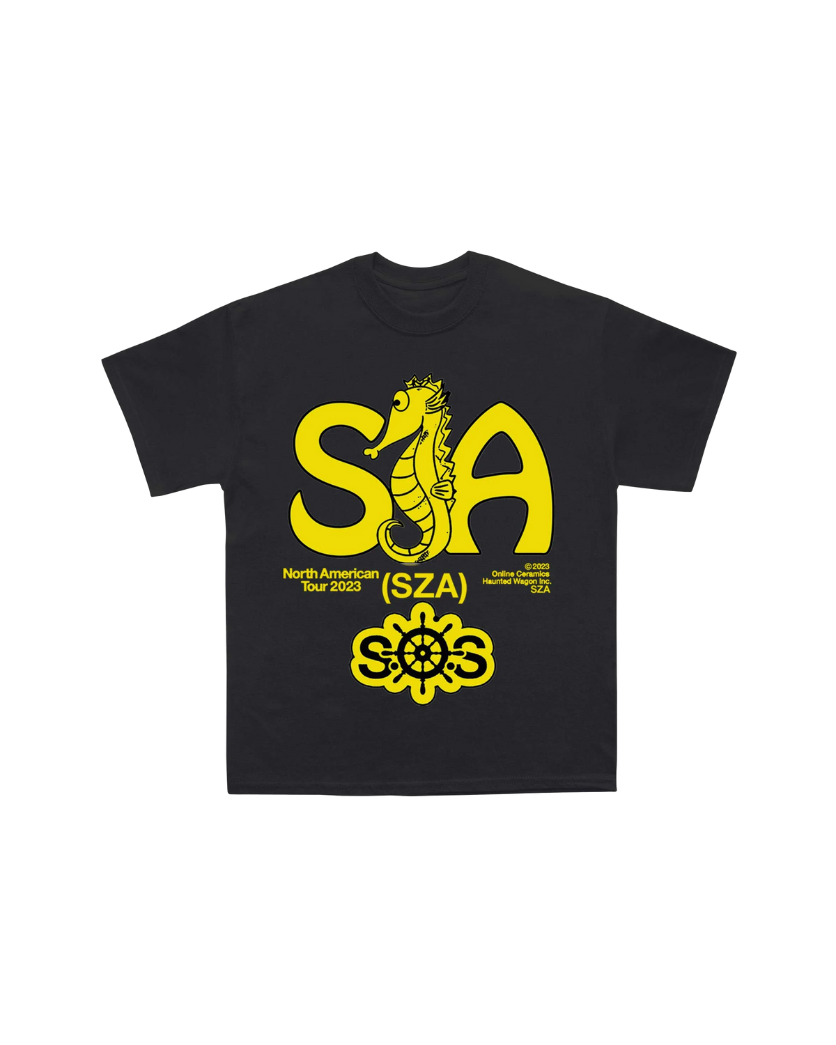 Sza - Seahorse Tour T-Shirt (Black)