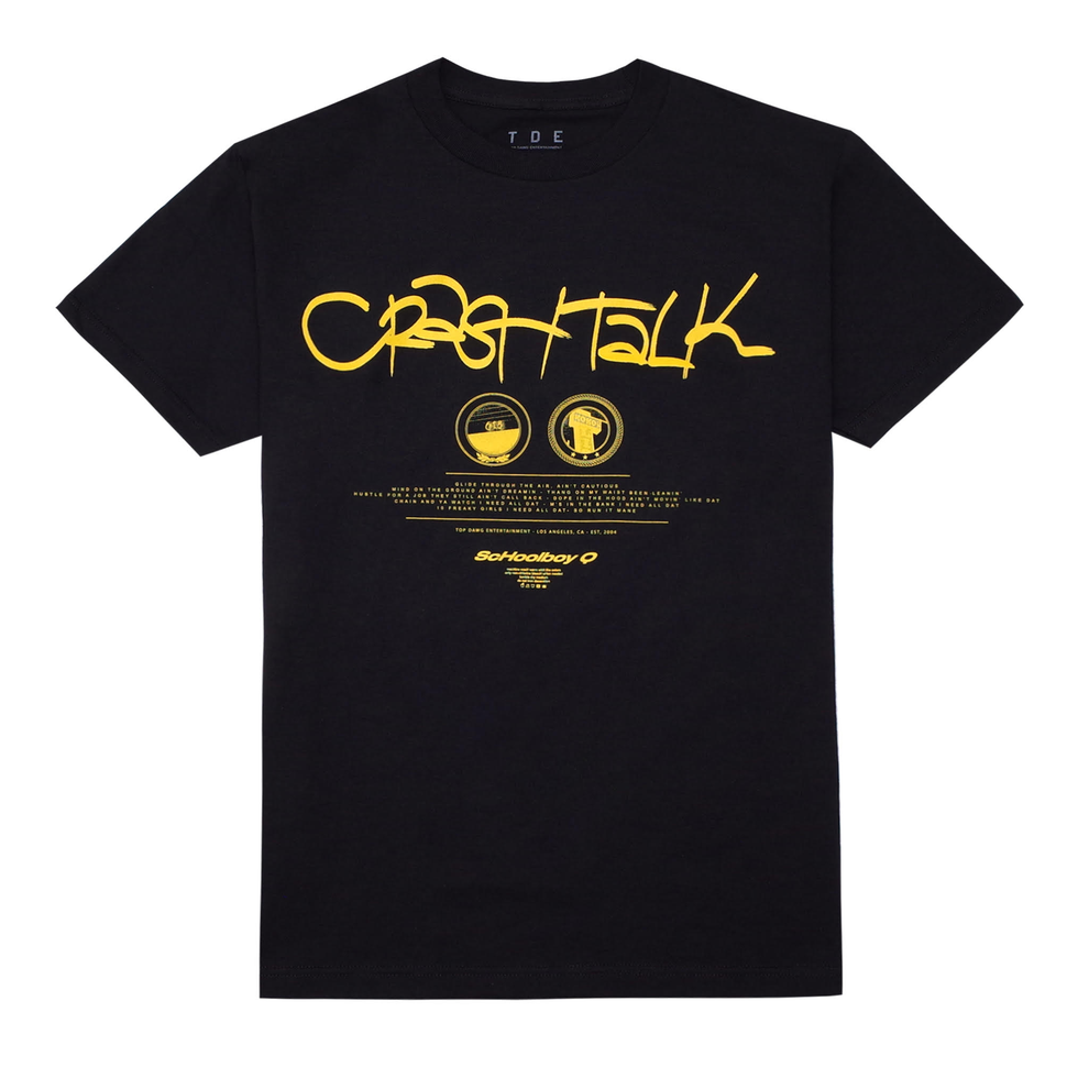 CrasH Talk S/S T-Shirt (Black) – Top Dawg Entertainment