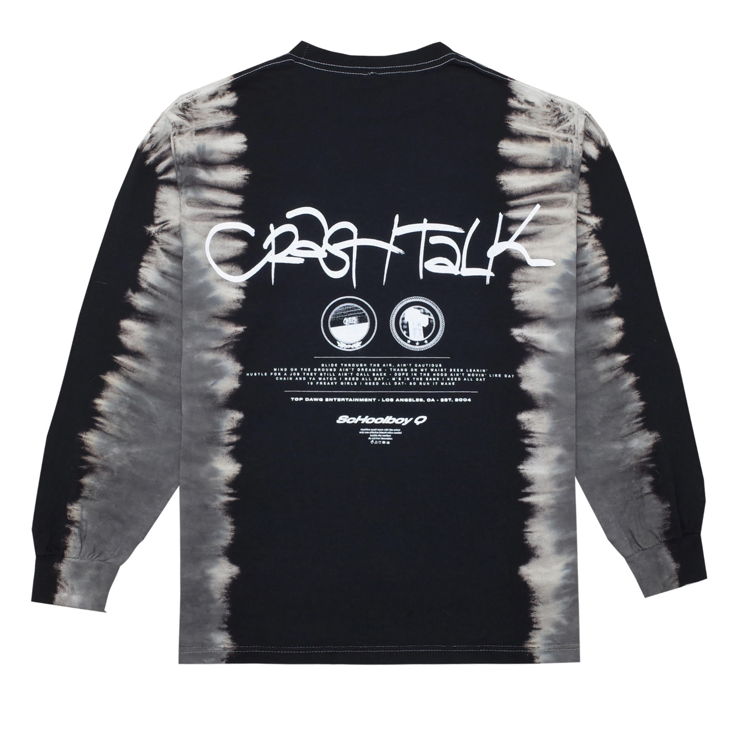 CrasH Talk Tie Dye L/S T-Shirt (Black)