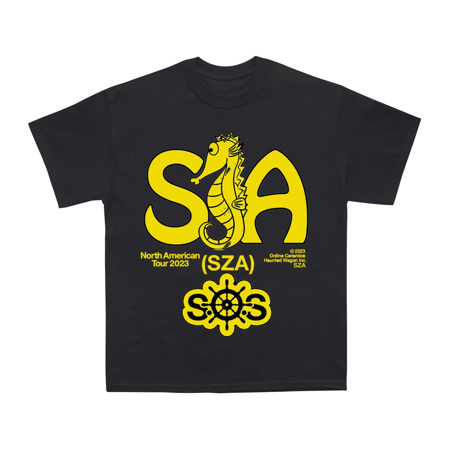 Sza - Seahorse Tour T-Shirt (Black)